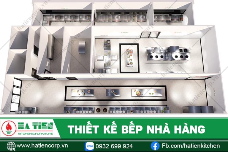 Thiết kế bếp nhà hàng