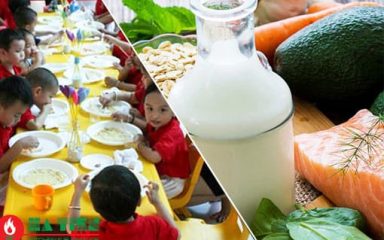 thiết kế bếp ăn trường mầm non