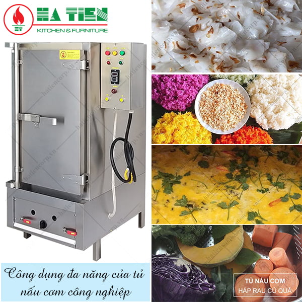 Công dụng đa dăng của tủ nấu cơm công nghiệp