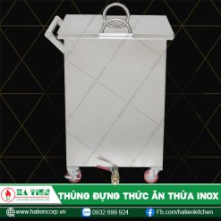 Thùng inox đựng thức ăn thừa