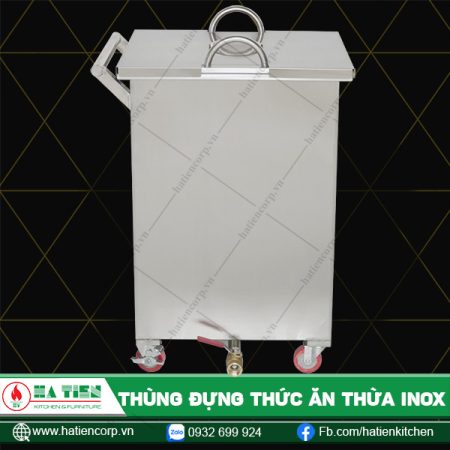 Thùng inox đựng thức ăn thừa