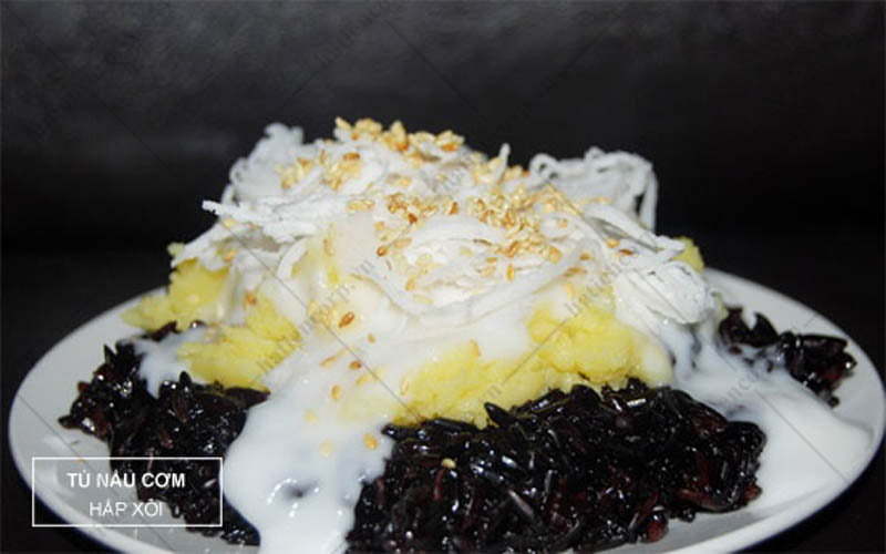 Hấp xôi bằng tủ nấu cơm