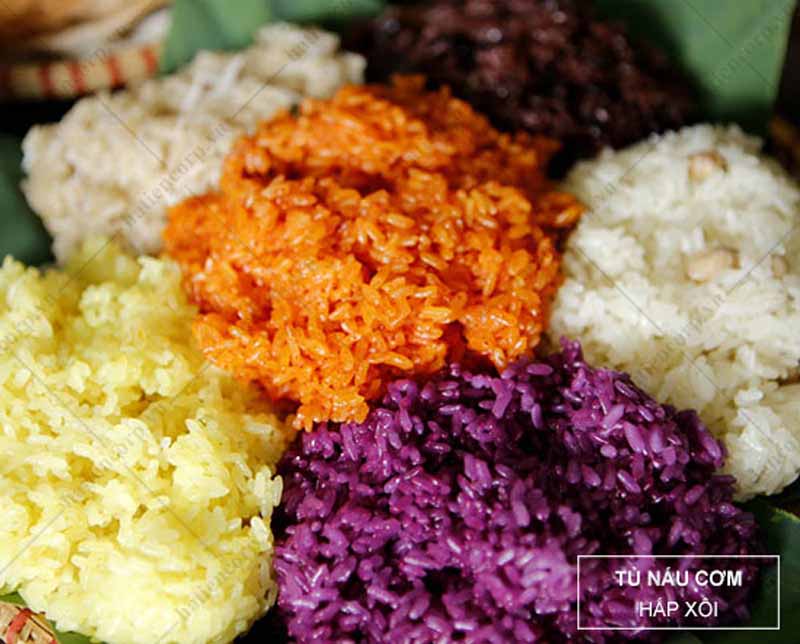 Hấp xôi bằng tủ nấu cơm