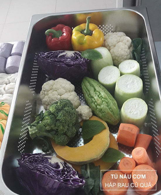 hấp rau củ quả