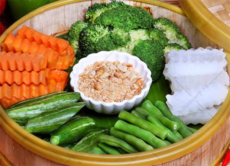 khay dùng hấp rau củ