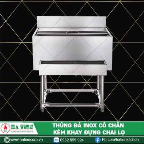 thùng đá inox có chân 1