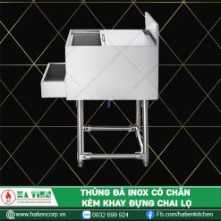 thùng đá inox có chân 2