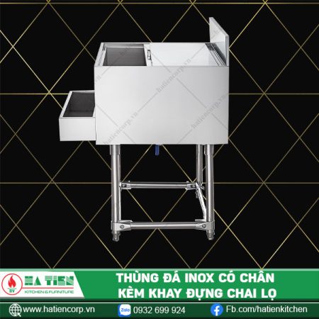 thùng đá inox có chân 2