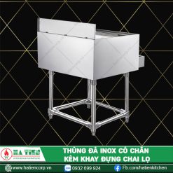 thùng đá inox có chân 3