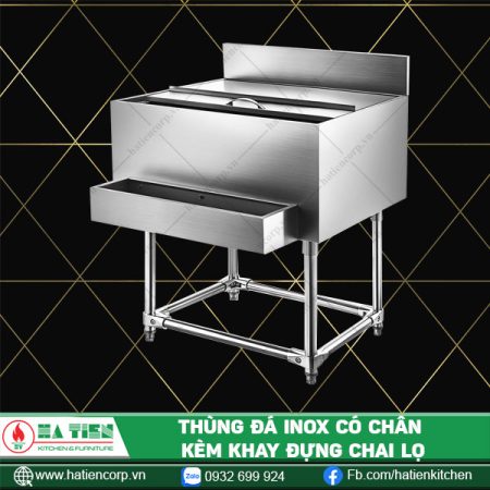 thùng đá inox có chân