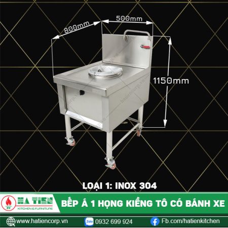 bếp a 1 họng 304