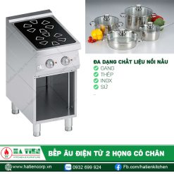 Bếp có thể sử dụng nhiều chất liệu nồi khác nhau