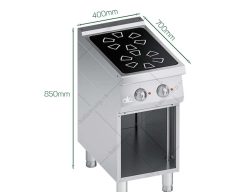 Bếp có chiều cao 850mm