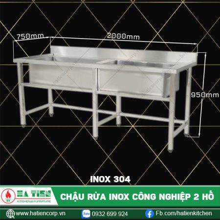 chậu rửa công nghiệp 2000