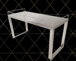 Kệ Inox Để Bàn - Kệ Để Bàn Có Lancan Viền