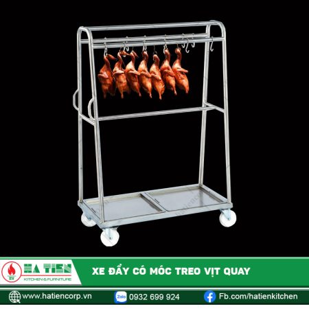 Xe đẩy có móc treo vịt quay