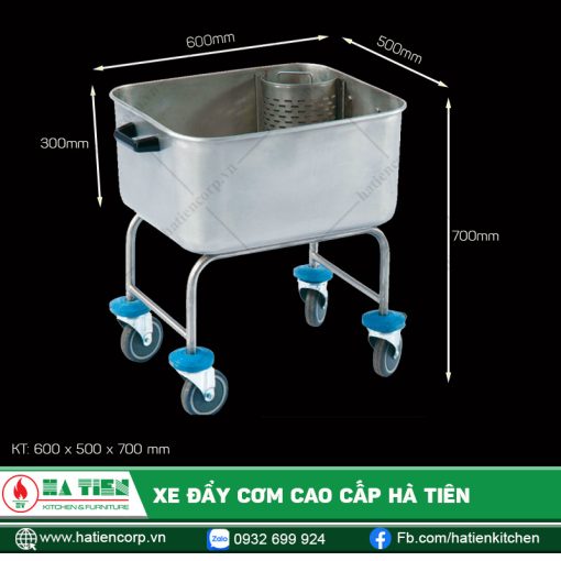 Xe đẩy cơm - Xe vận chuyển nguyên vật liệu, thực phẩm