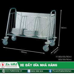Xe đẩy đĩa nhà hàng - Xe đẩy đĩa tiện dụng