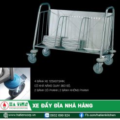 Xe đẩy đĩa nhà hàng - Xe đẩy đĩa tiện dụng