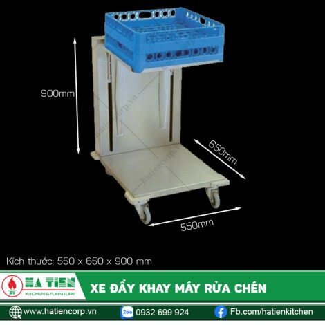 Xe đẩy khay máy rửa chén