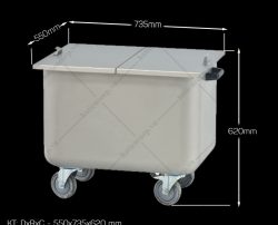 Xe đẩy thức ăn nhà hàng Hà Tiên - Xe đẩy thức ăn gọn nhẹ