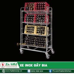 Xe inox đẩy bia - Xe đẩy két bia chất lượng nhập khẩu