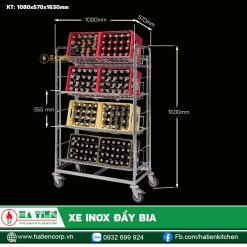 Thông số kỹ thuật của xe đẩy bia Hà Tiên