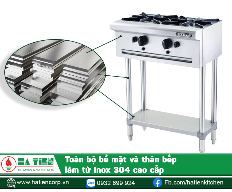 Chất liệu inox 304 bền, đẹp, sáng bóng, an toàn