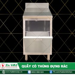 Quầy Có Thùng Đựng Rác - Quầy Inox Có Thùng Đựng Rác