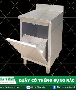 Quầy Có Thùng Đựng Rác - Quầy Inox Có Thùng Đựng Rác