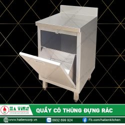 Quầy Có Thùng Đựng Rác - Quầy Inox Có Thùng Đựng Rác