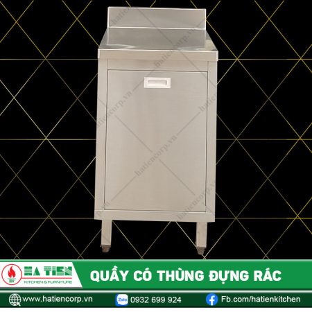 Quầy Có Thùng Đựng Rác - Quầy Inox Có Thùng Đựng Rác