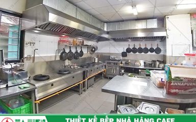 Thiết kế bếp hiện đại - Nhà hàng cafe RuNam Bistro Đồng Khởi
