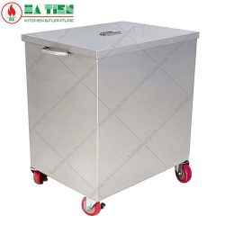 thùng rác inox