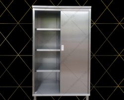 Tủ Inox Cửa Lùa 4 Tầng