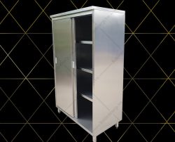 Tủ Inox Cửa Lùa 4 Tầng