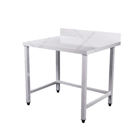 Bàn inox không kệ dưới có thành