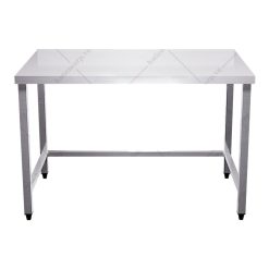 Bàn inox không kệ dưới không thành giá rẻ