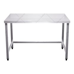 Bàn inox không kệ dưới không thành giá rẻ