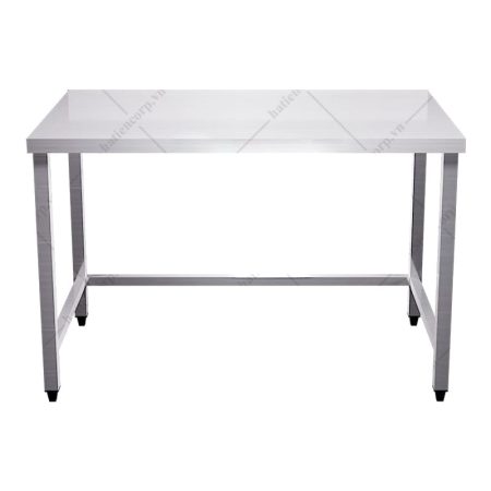 Bàn inox không kệ dưới không thành