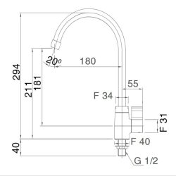 Bản vẽ vvòi nước SFV-21