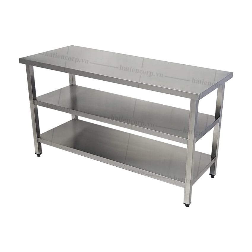 Bàn inox 3 tầng