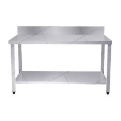 Bàn inox 2 tầng có thành