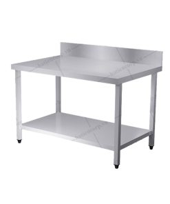 Bàn inox 2 tầng có thành