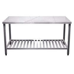 Bàn inox 2 tầng kệ thanh