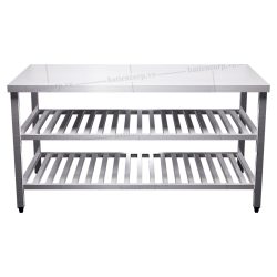 Bàn inox 3 tầng kệ thanh