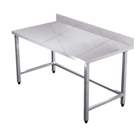 Bàn inox 1200x600x850mm có thành – Bàn inox 304 cao cấp, chất lượng cao