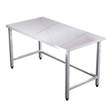 Bàn inox công nghiệp 1500x750x850mm – Bàn inox 304 cao cấp, chất lượng cao