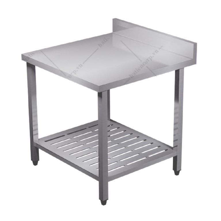 bàn inox 2 tầng, bàn inox 304 cao cấp, kệ đột lỗ