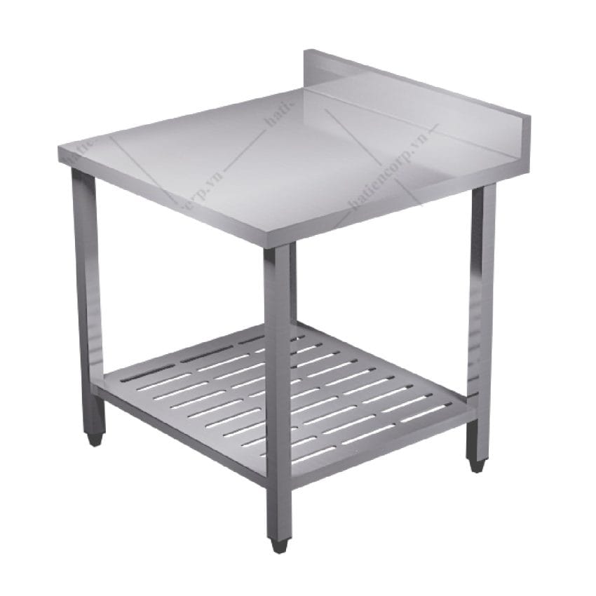 bàn inox 2 tầng, bàn inox 304 cao cấp, kệ đột lỗ